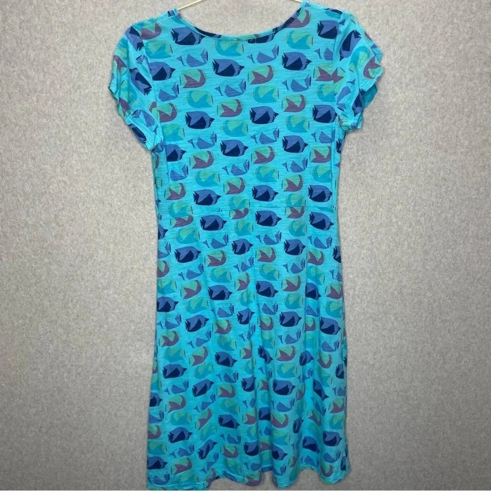 Fresh Produce Luna Blue Amelia Fish School Jersey Cotton Dress - Picture 6 of 6